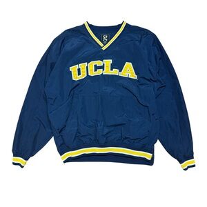 Vintage UCLA Bruins Windbreaker Sweater Medium Blue Pullover Mesh Lined
